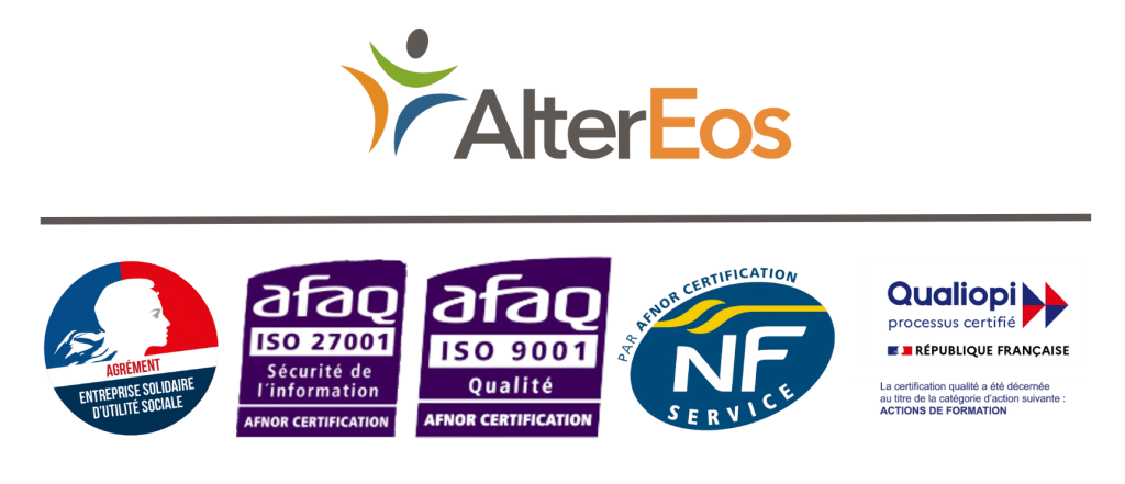 Logo footer certification Altereos
