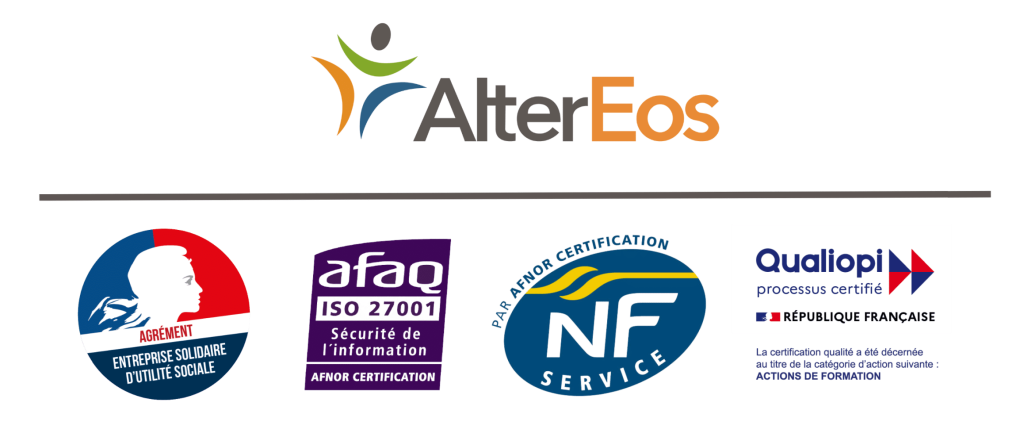 Logo footer certification Altereos